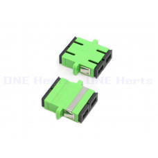 AD-2SFA-2SFA-SM 2SC/APC轉2SC/APC耦合器+雙耳 雙母對接頭+雙工+雙耳 SC雙工雙接頭 雙接頭 SC SC 双母對接頭 單模 雙芯 光纖適配器 双工法蘭 耦合器
